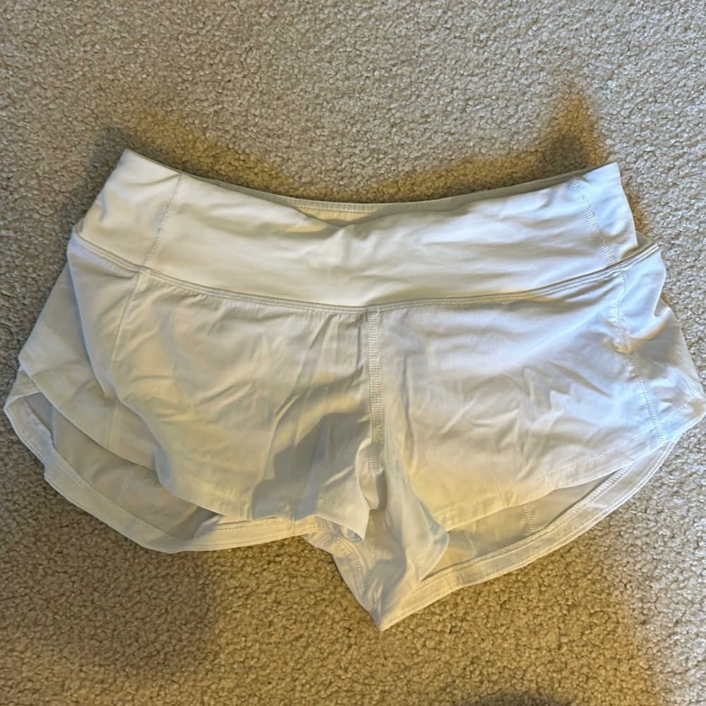 Lululemon Speed Up shorts White